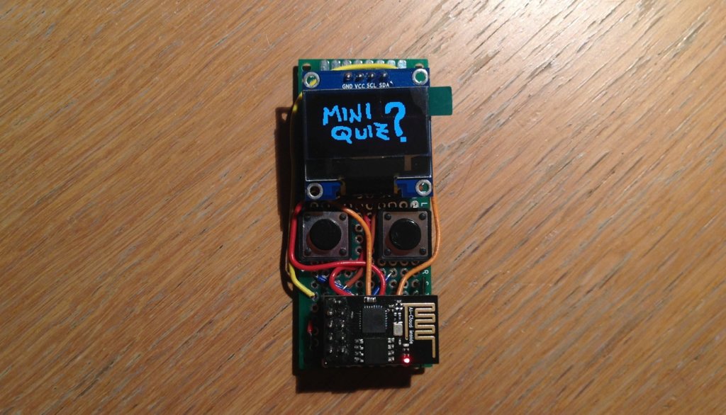 Oled e ESP8266-01, Mini Quiz