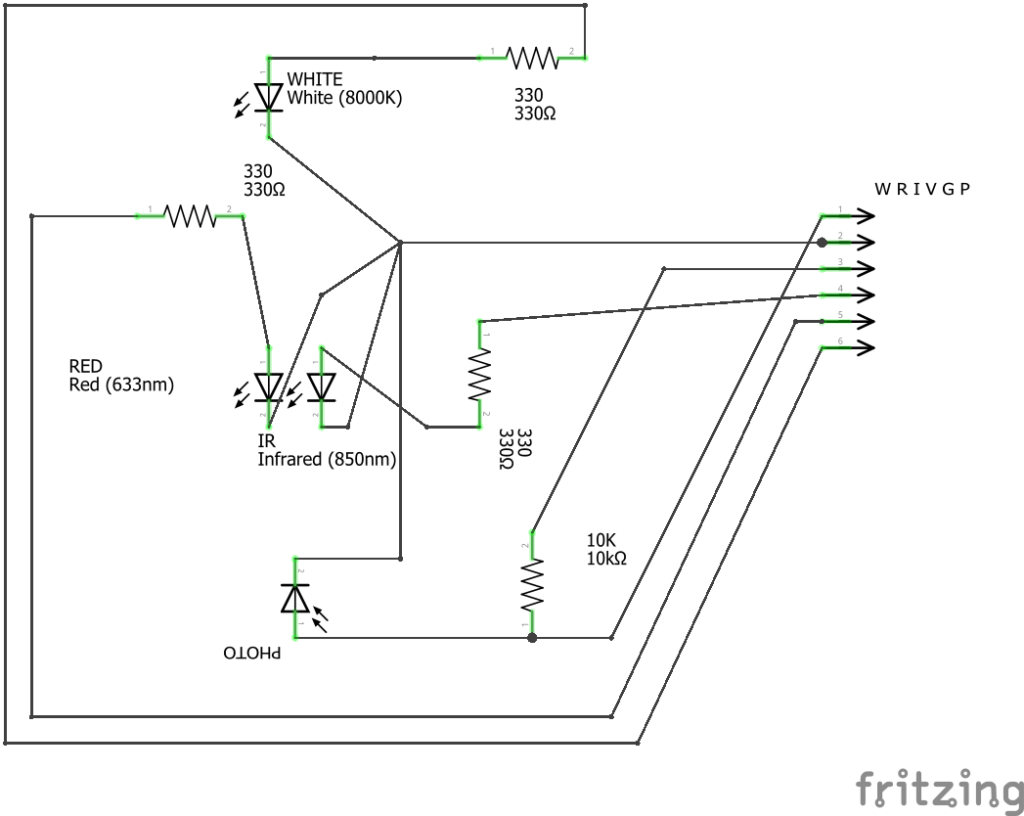 schema sensore saturimetro